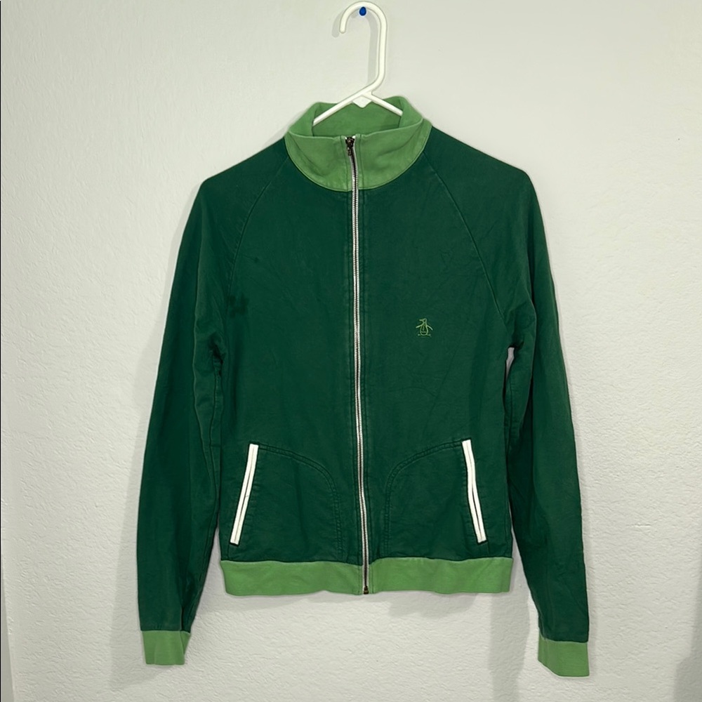 Original Penguin Green Zip-Up Jacket